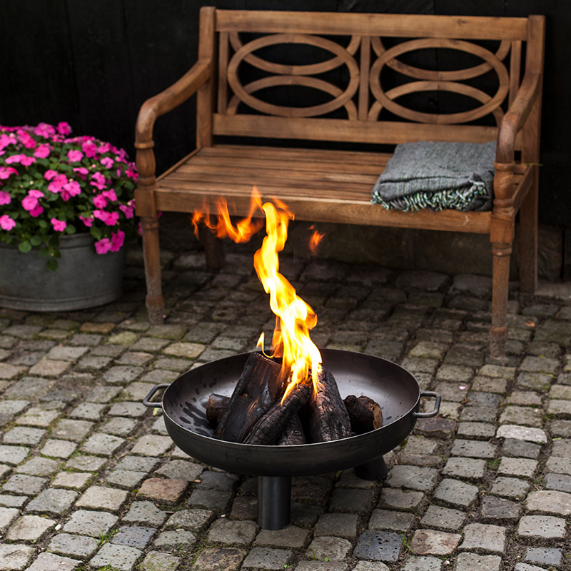 Esschert Design FF241 Innovative large fire pit outdoor bbq grill fire pit gril iron fire pot