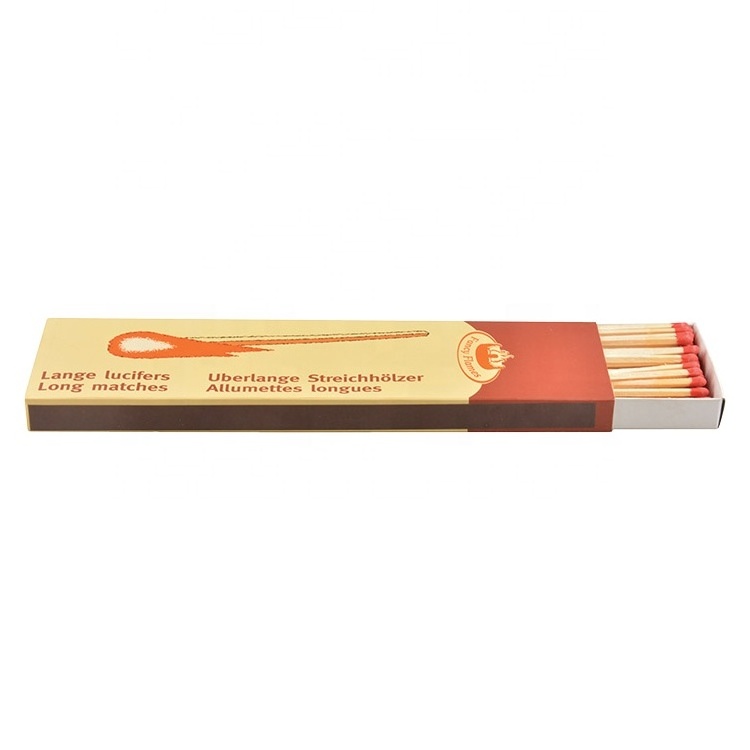 FF41 Esschert Design Wholesale Long Fireplace Matches Displaybox Long Sticks Safety Matches