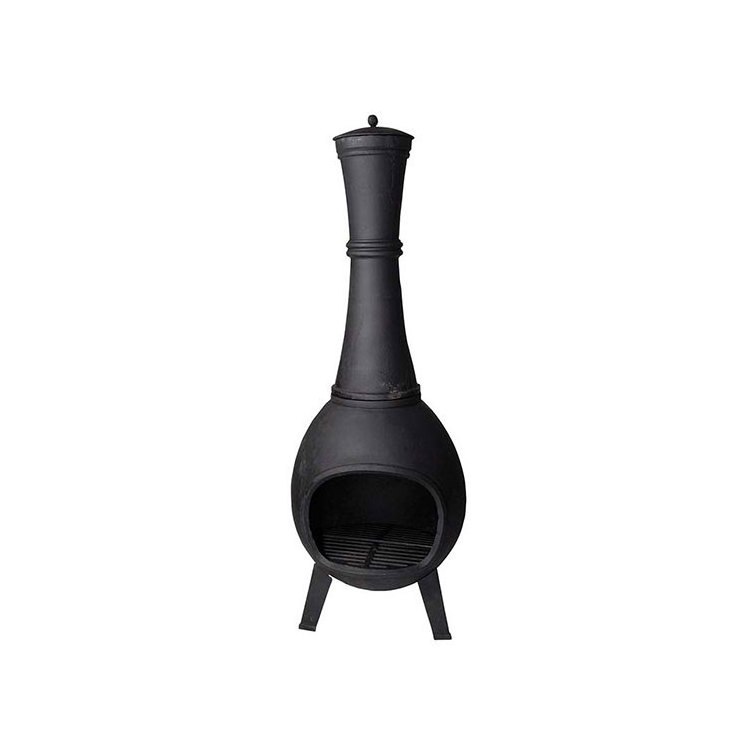 chimineas outdoor fireplace wood burning high height beer shape steel fire pit with chimney terrace heater outdoor