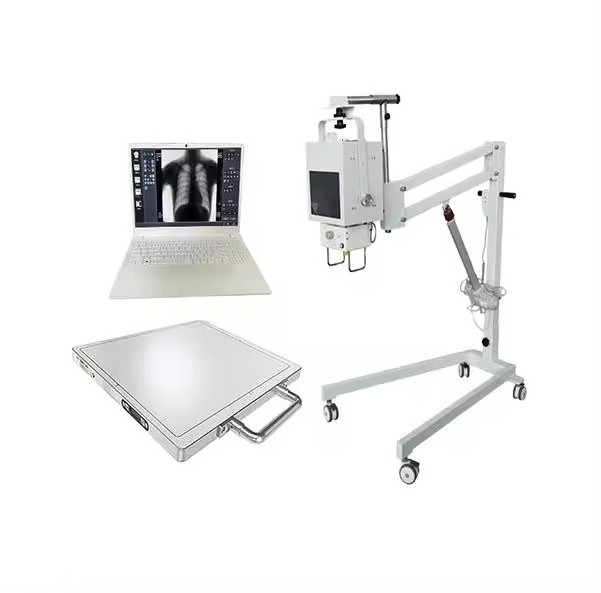 Medical Radiology Diagnostic Equipment 5.3Kw Dr X Ray System Mobile Digital Veterinary Xray Machine