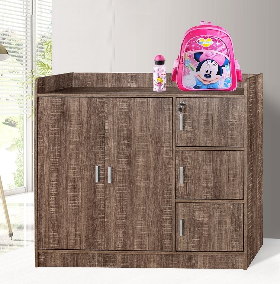 Clothes Closet Wardrobes For Children with Lock ES-CW201 Baby Toys Kids Cabinets Made in Malaysia