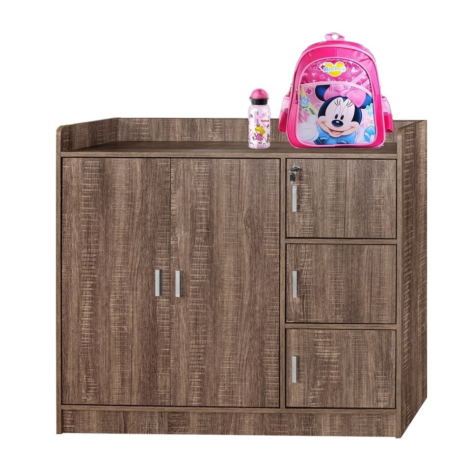 New Arrival Wardrobe for Children Bedroom Kids Clothes Cabinet with Doors and Lock ES-CW2011