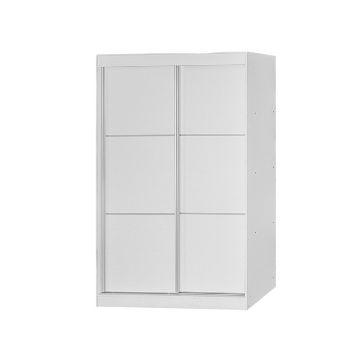 Sliding Door Closet Bedroom Wardrobe Cascio 120cm W4096 White Color Clothes Storage Cabinet