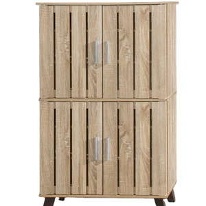 Malaysia Home Furniture Entryway 4 Doors High Shoes Cabinet SC304NM Shoe Storage Large Spacing