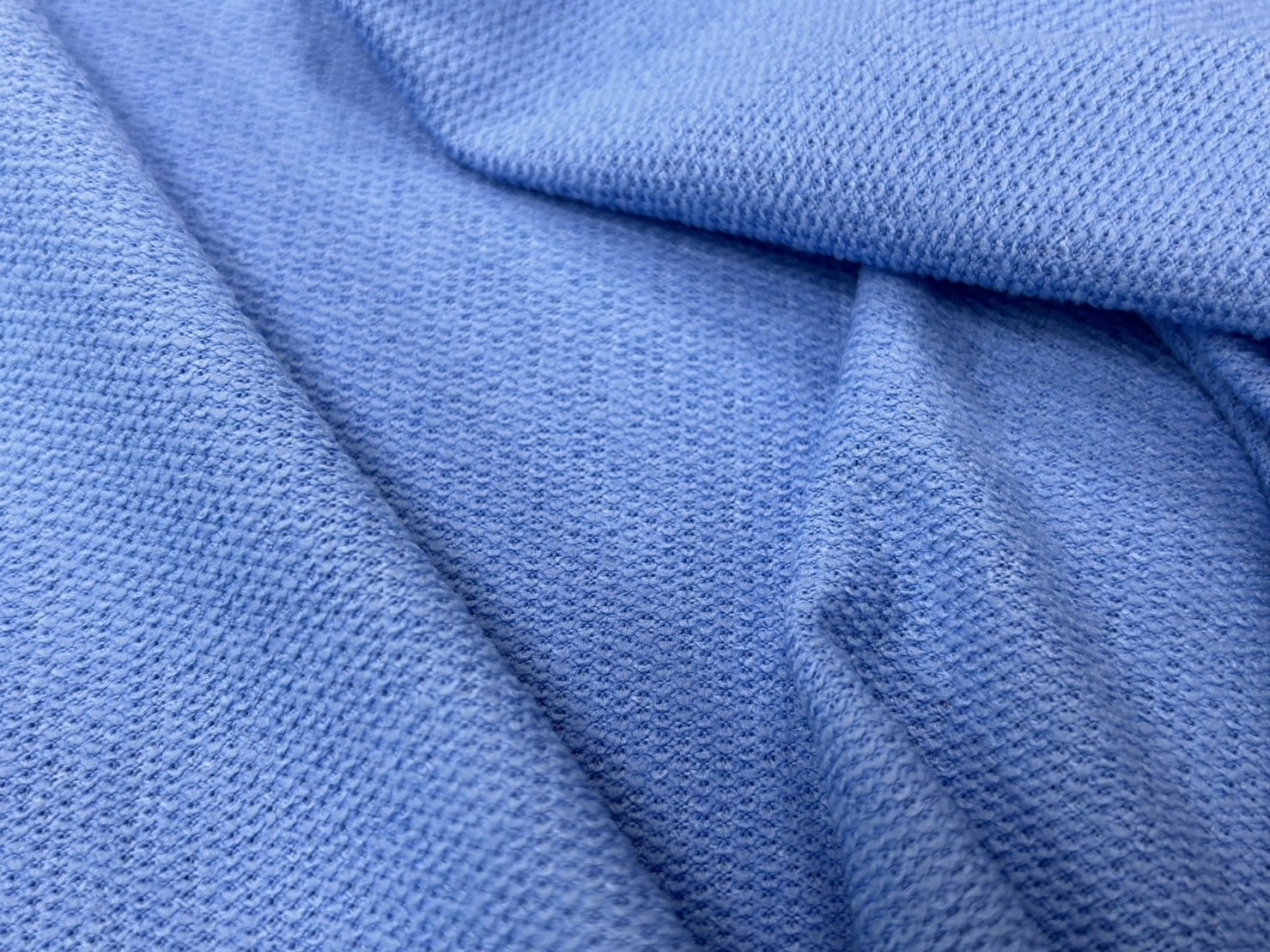 Soft wicking sportswear fabric 92% recycle polyester 8% spandex french terry cloth fabric