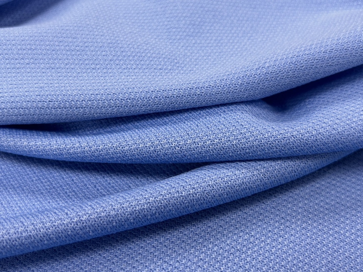 Soft wicking sportswear fabric 92% recycle polyester 8% spandex french terry cloth fabric