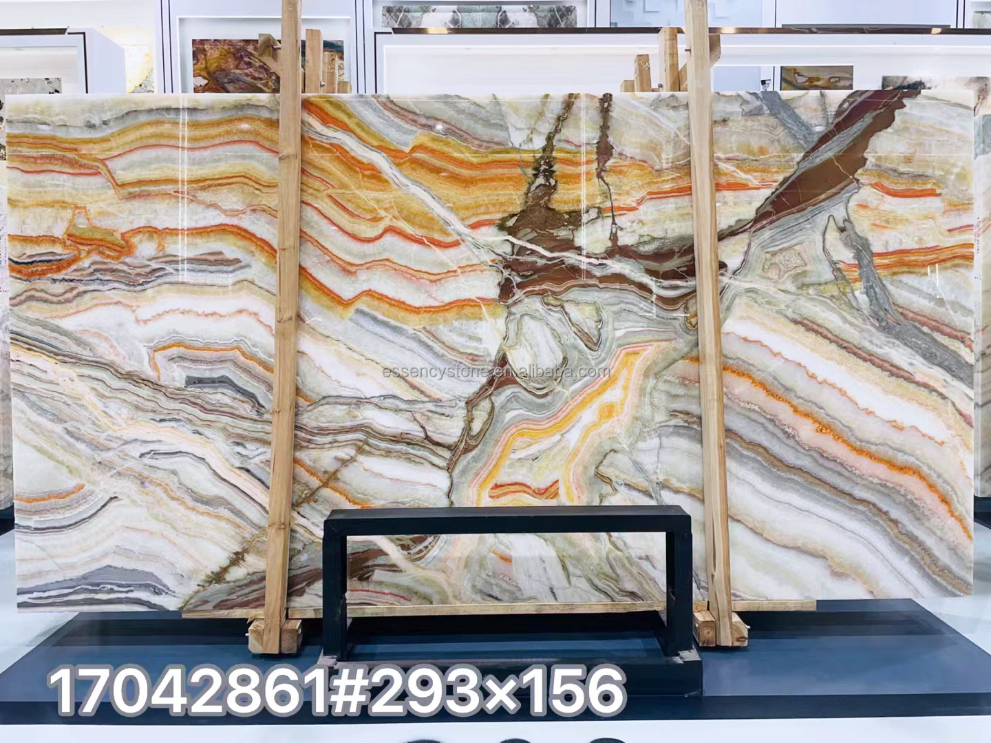 Luxury Backlit Gold Transparent Natural Multicolor Onyxi Rainbow Jade Onyx Slabs Onyx Aragosta Traonyx Tiles Countertops