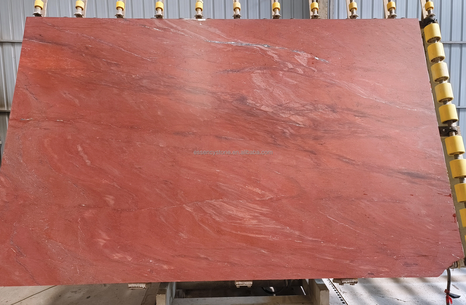 Rhodium Luxury Red Marble Slabs, Dark Red Quartzite Slabs for Bar Counter