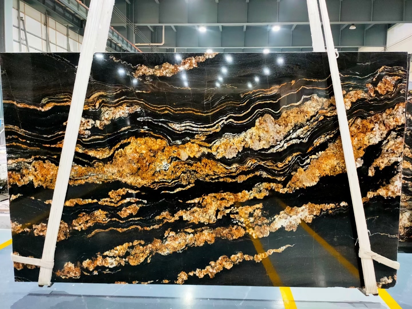 Brazil Exotic Natural Black Taurus Magma Gold Granite Matrix Titanium Granite Wholesale Slabs Black Fusion Cosmic Gold Granite