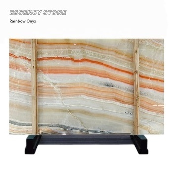 Luxury Backlit Gold Transparent Natural Multicolor Onyxi Rainbow Jade Onyx Slabs Onyx Aragosta Traonyx Tiles Countertops