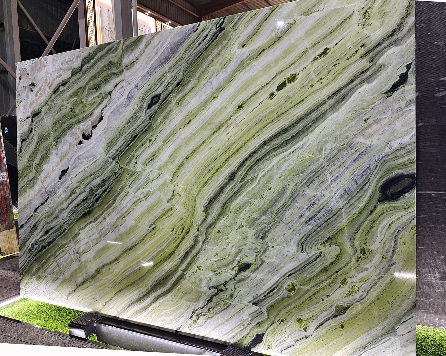 Light Green Jade Marble Shangri-La Emerald Green Marble Slabs,wall panels marble green white,Ice Green Marble Background Wall