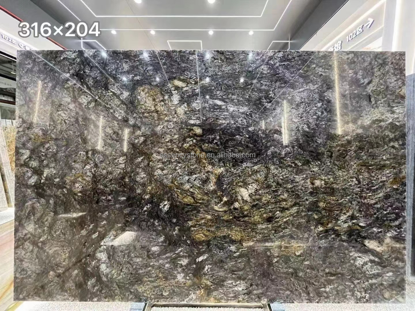 brazil natural leathered black granite Metalicuso Classic slab,cosmus gold granite,kosmus granite,cosmic black leathered dinning