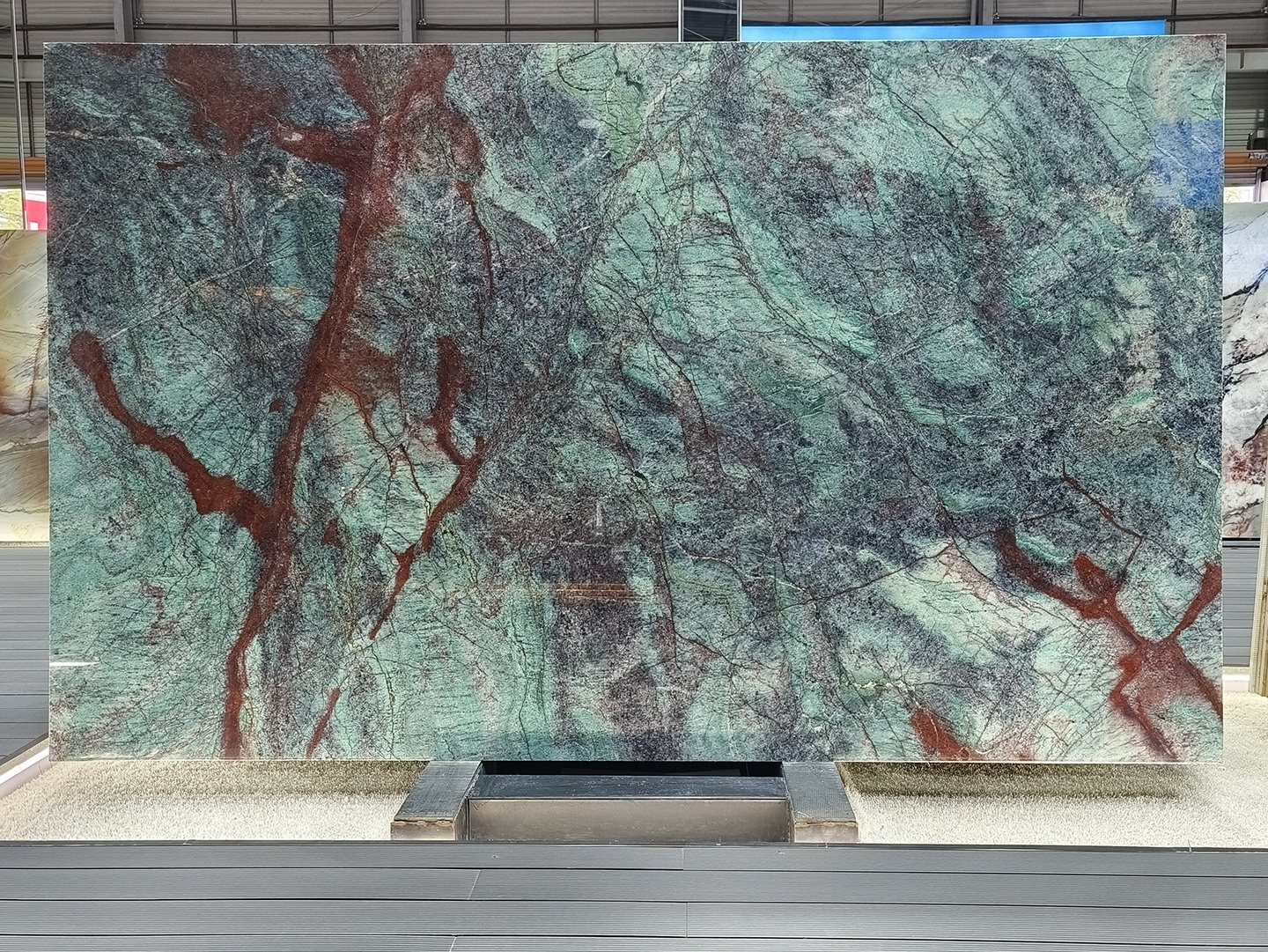 Blue Velvet Quartzite For Background Wall and Countertop,Green Fusion Qaurtzite Ocean Blue Granite,Blue and Purple Marble Slab