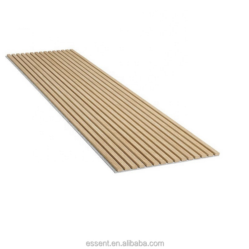 Sound Absorbing Panel for Home Office Decoration China Wholesale Polyester Fiber Acoustic Panel Wood Slat Wall Panel