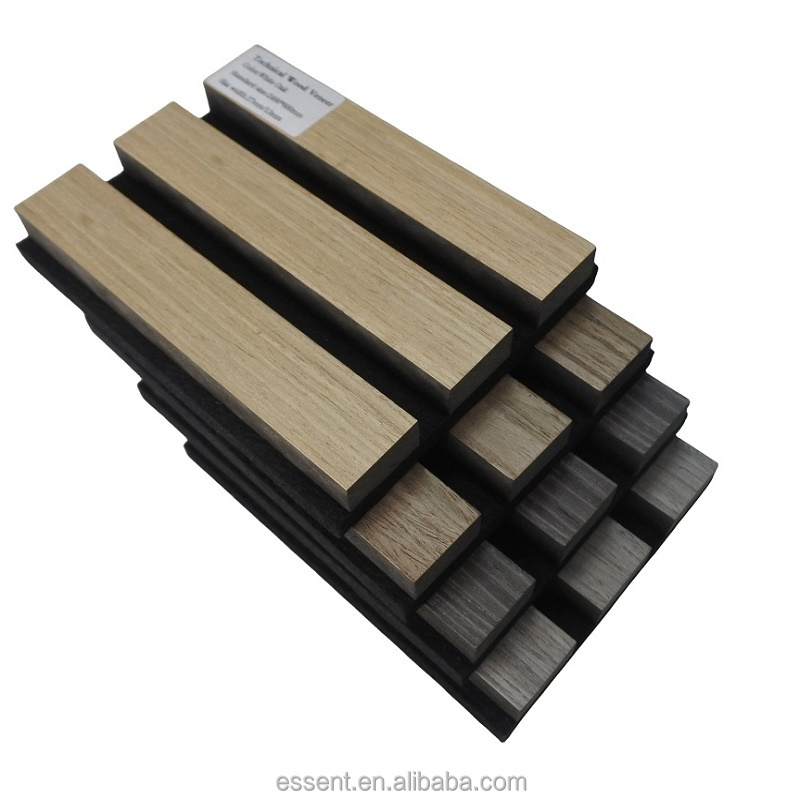 Sound Absorbing Panel for Home Office Decoration China Wholesale Polyester Fiber Acoustic Panel Wood Slat Wall Panel