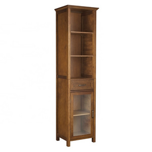 ESSENT Classic Home Room Door Drawer Closet Glass Mirror Cabinet Wooden Display Corner Cabinet