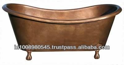 Antique Latest Quality Pure Copper Hammered Bathtub Handmade Metal Bathtub Copper Metal Massage Bath Tub