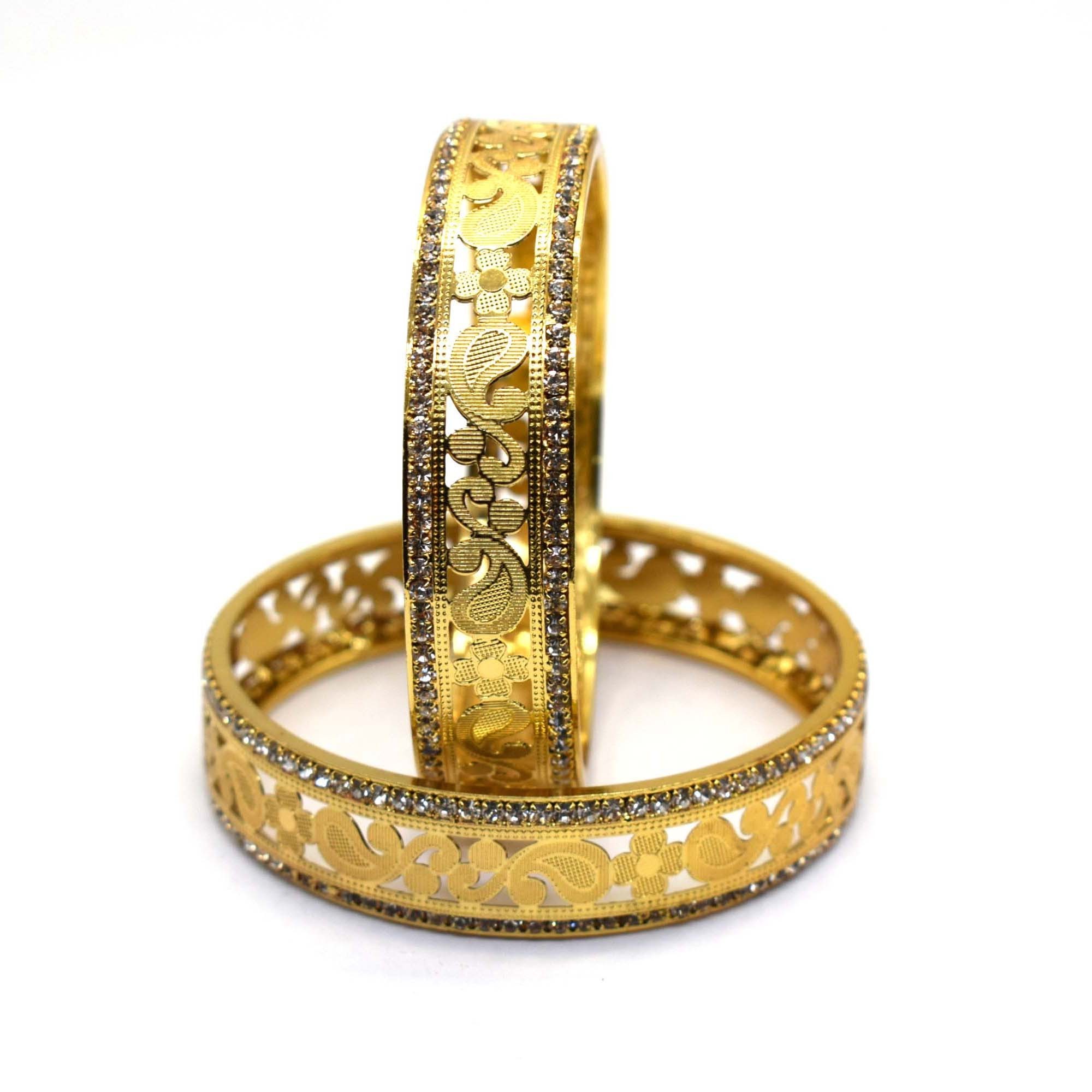 Bangles For Women High Quality New Fashion Gold Plated Bangles Jewellery Wedding Party Wear Bangle Bracelets for Women