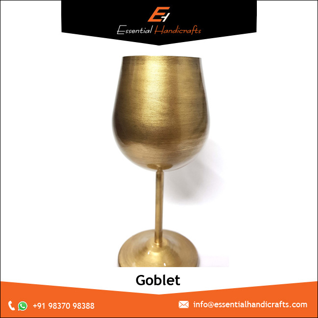 Antique Design Made With Stainless Steel Gold Plated  Metal goblet wine glasses  For Home Restaurant And Party