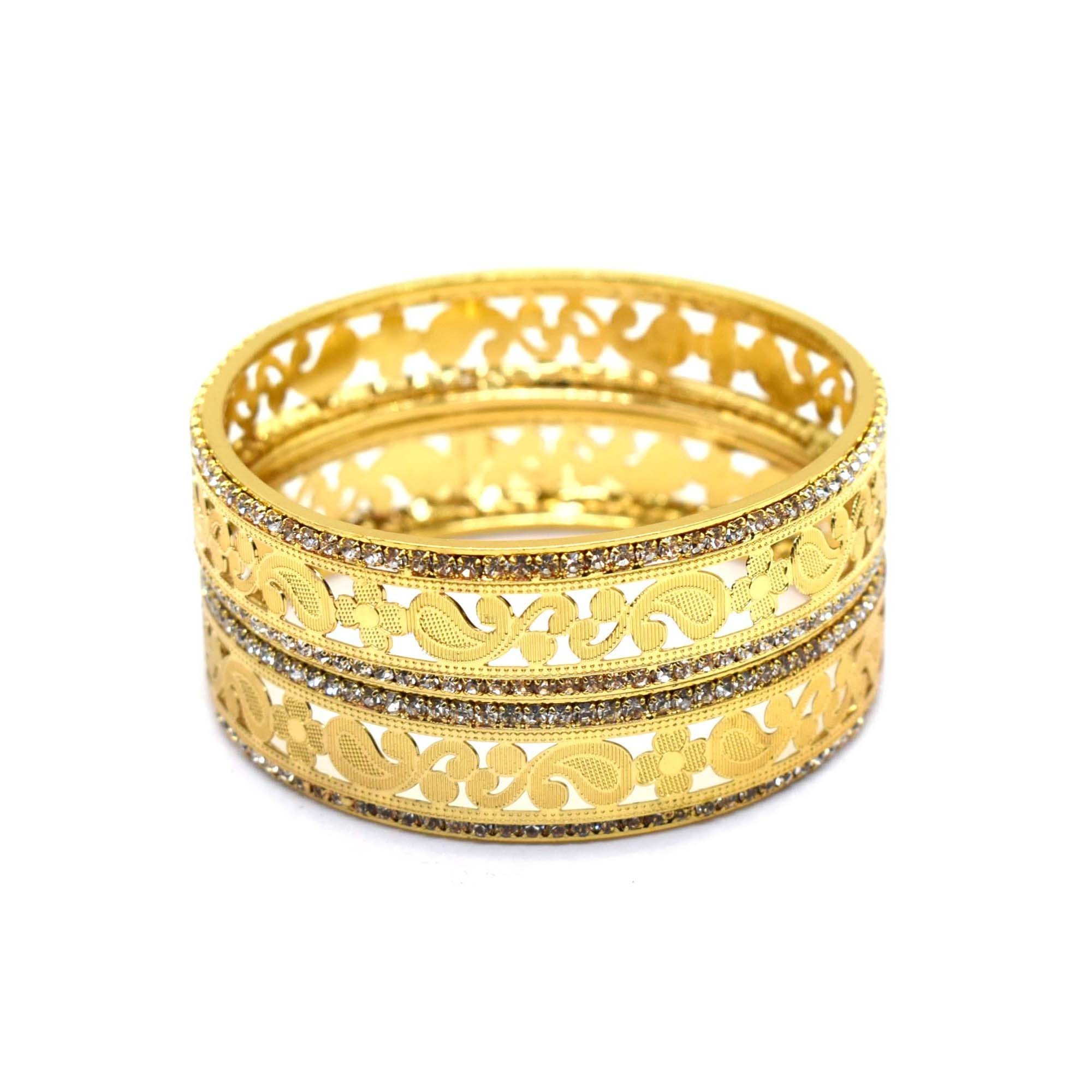 Bangles For Women High Quality New Fashion Gold Plated Bangles Jewellery Wedding Party Wear Bangle Bracelets for Women