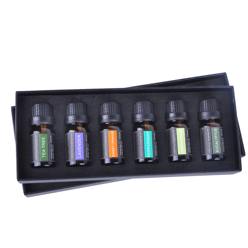 6 Packs Aromatherapy Essential Oils Private Label Gift Set 10ml Lavender Oil For Diffuser Relaxation And Calming