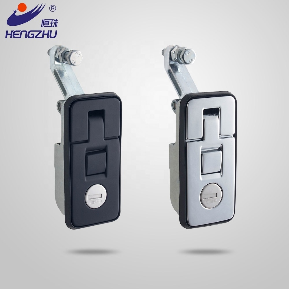 Hengzhu MS6018Z-2-1 Truck Electrical Panel Trigger Latch Push Button Door Lock Zinc Alloy Compression Lever Lock