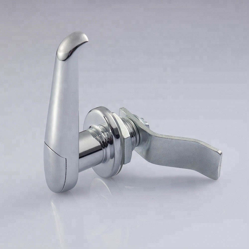 MS308-1-1 hengzhu Lock handle zine casting plating handle lock for outdoor enclosure door handle