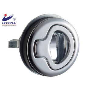 Hengzhu MS739-3 Rv Camper Motorhome Trailer Door Lock Zinc Alloy Embedded Small Round Handle Pull Ring Slam Latch Lock