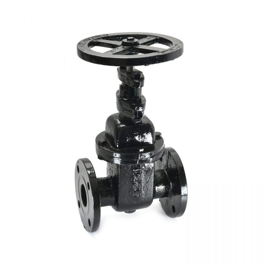 Sluice gate Valve Rubber Soft Seal Ductile Iron Flanged Ends Gate Valve For Water