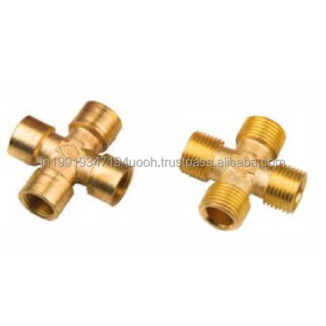 Custom Size Brass Compression  Male Thread 2 Way Connector Elbow on sale by ESS ESS TRADERS