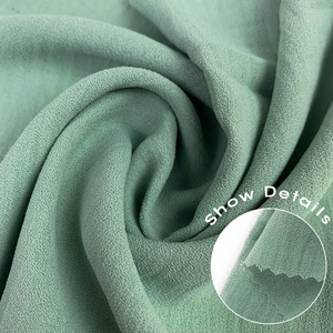 Wholesale Manufacture 100% Polyester Crinkle Crepe Embroidery Squirting Crepe Airflow Stripe Cry Dot Plain Jacquard Cey Fabric