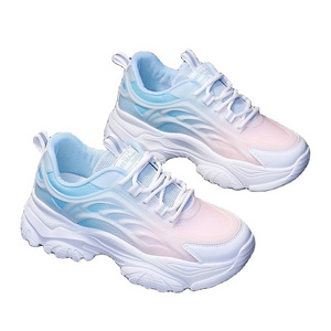 Wholesale Designer Fitness Walking Style Chunky Shoes Women Sneakers Casual Shoes Sports Running Shoes for Women New Styles