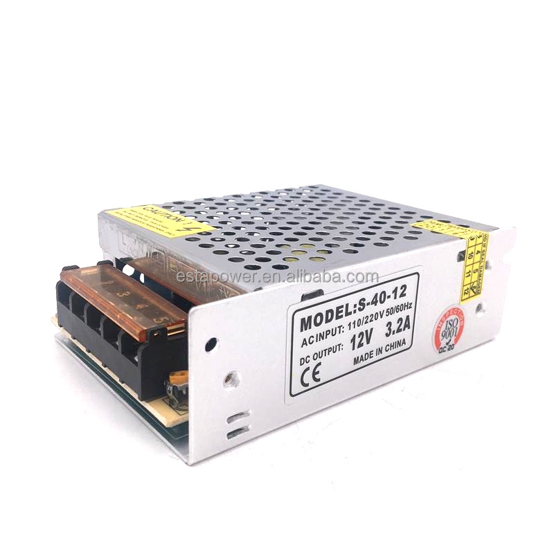 S-40-12 switching power supply 12V3.2A 110*80*35mm 40W LED power supply Monitor power 12V3A