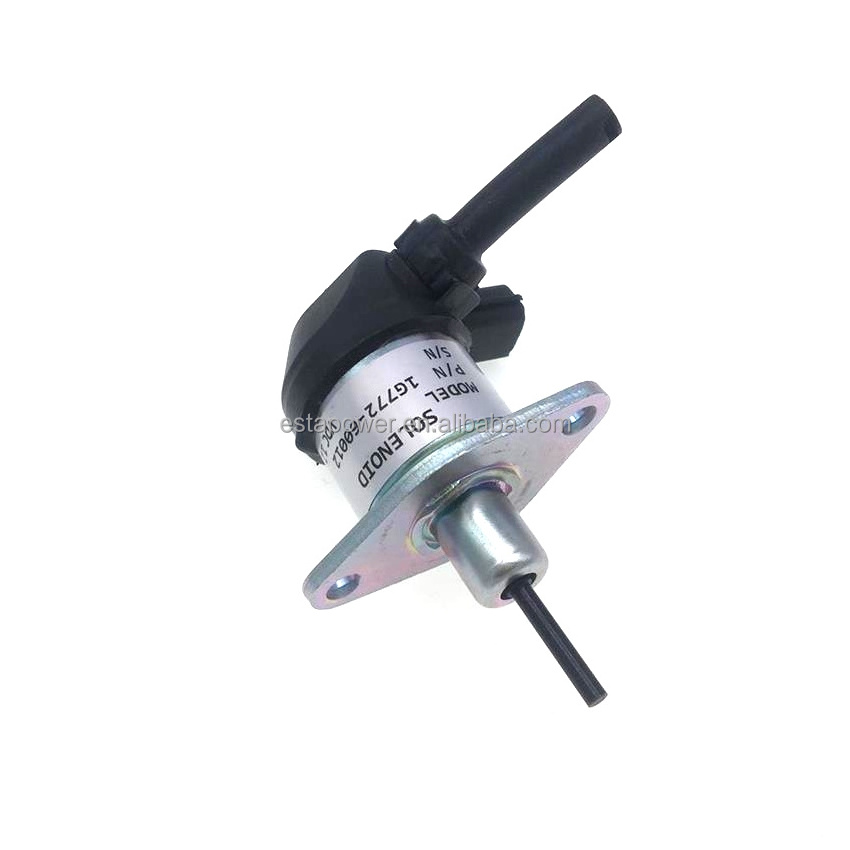 Diesel Engine Parts Fuel Shut Off Stop Flameout Valve 1G772-60012 V3300 V3600+ 1G772-60013 M704 V2607 V3307 1G772-60014 12V SVL