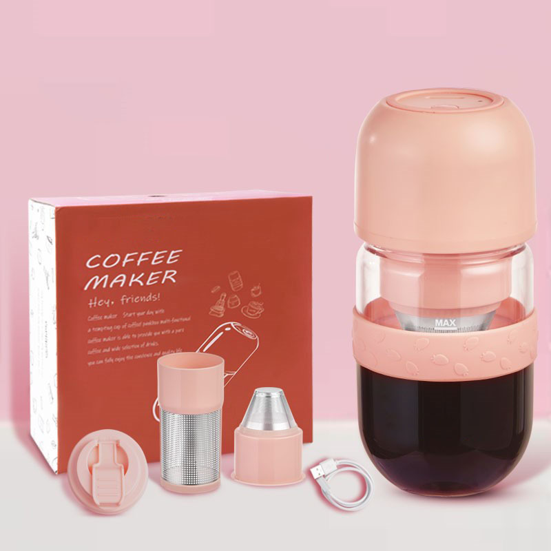 330ML Portable Mini Automatic Grinding Coffee Beans Coffee Maker Cup