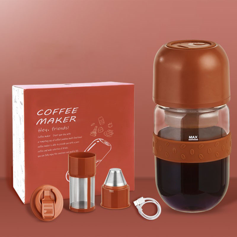 330ML Portable Mini Automatic Grinding Coffee Beans Coffee Maker Cup