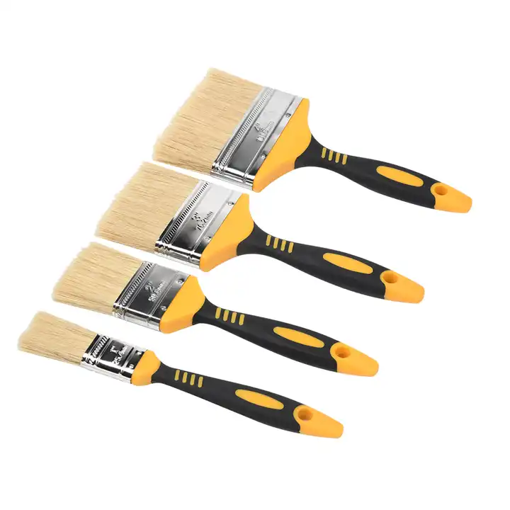 Supermarket Hot Sale Filaments Mixed hard Bristle pp handle Painting Brush decorative paint tools