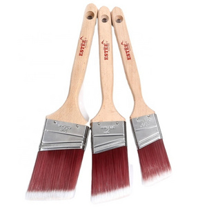 High Quality Synthetic Filament Bulk Cheap Paint Brushes Customized Logo Epoxy Glue Industrial wall paint Brush