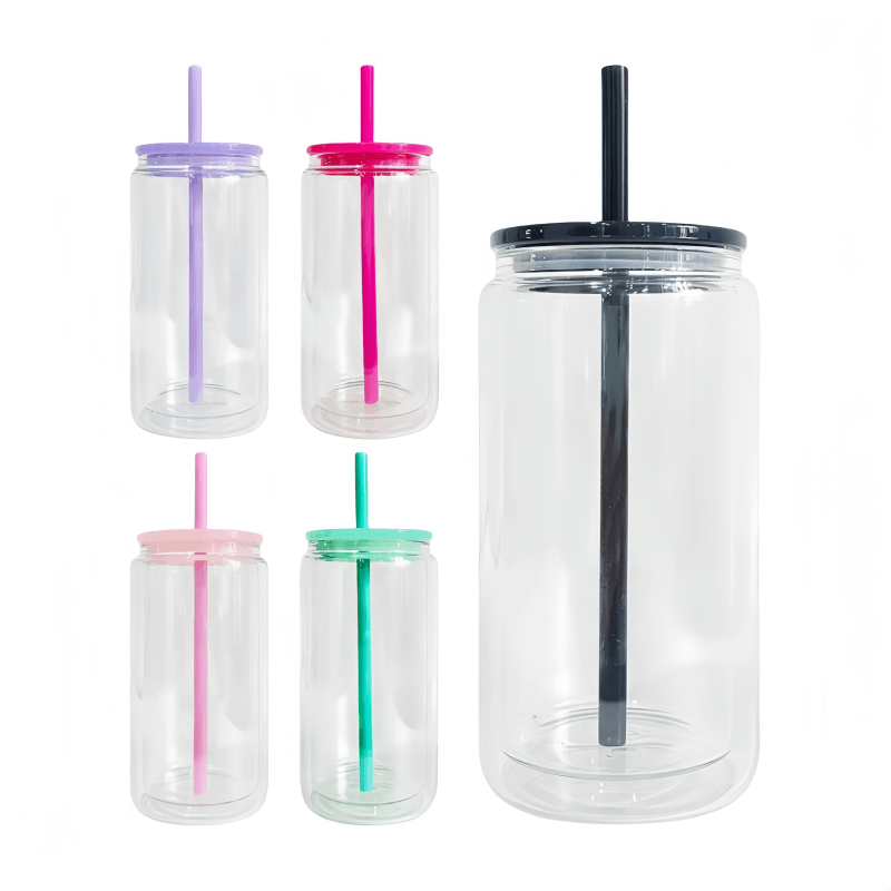 Wholesale Price Bpa Free Reusable Replacement Colorful Jelly PP Plastic Acrylic Lids For 16oz Glass Beer Can Cup Tumbler