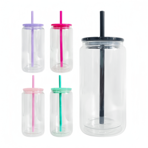 Wholesale Price Bpa Free Reusable Replacement Colorful Jelly PP Plastic Acrylic Lids For 16oz Glass Beer Can Cup Tumbler