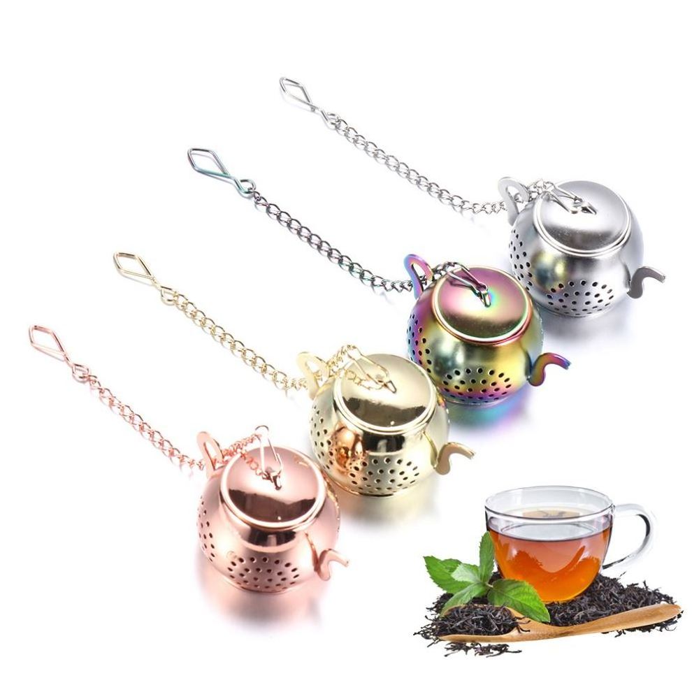 ESTICK Pot Mini Infuser Ball Infusers Wholesale Bag Glass Kettle Polished Brass Tea Strainer With Lid With Tea Strainer Ceramic