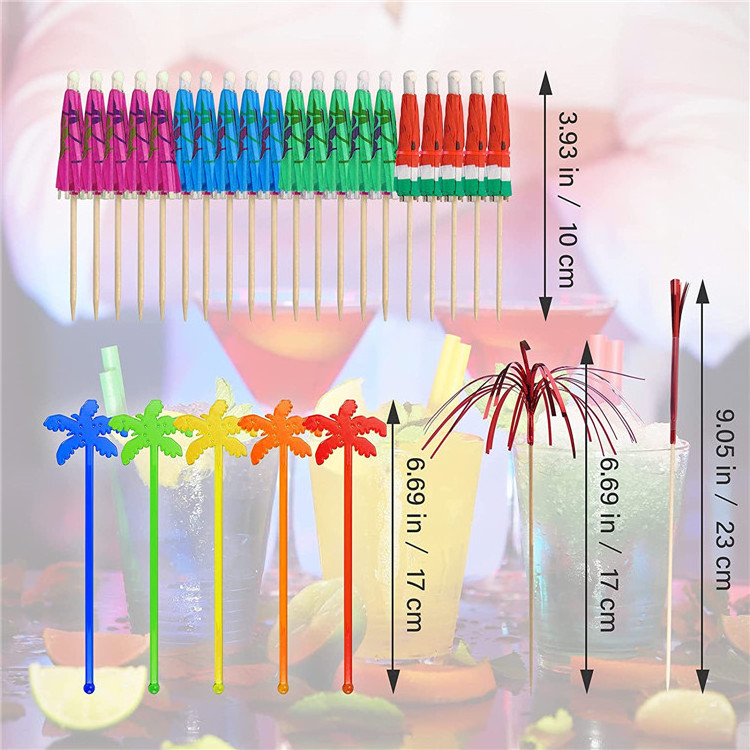 Estick Decoration Knotted Bamboo Skewers Cocktail Pick Fruit Wholesale Customised Flag Cocktail Party Cocktail Umbrella Picks