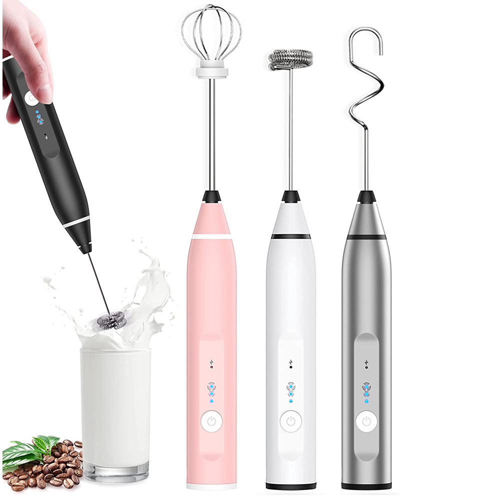 Estick Rechargeable Kitchen Stainless Steel Egg Beater Hand Mixer Milk Frother Handheld Matcha Electric Whisk for Coffee