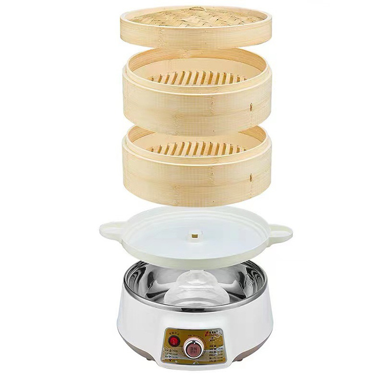 Estick Commercial Multifunctional Rice Non-Stick Portable 6 Layers Intelligent Mini Electric Food Steamers For Restaurant