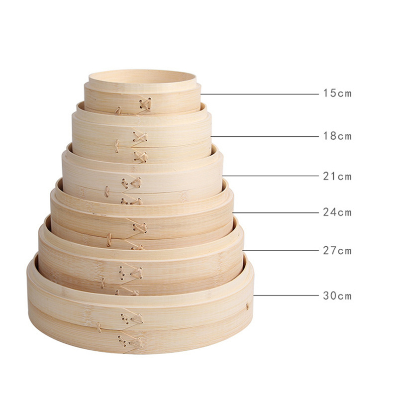 Estick Factory Wholesale Professional Mini Dim Sum 10 Inch 2 Tier Handmade Basket Mao Bamboo Steamer with Lid