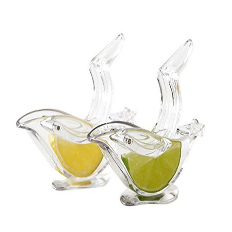 Estick Free Sample Kitchen Tools Lime Squeezer Acrylic Crystal Manual Juicer Exprimidor De Limon Clear Bird Lemon Squeezer