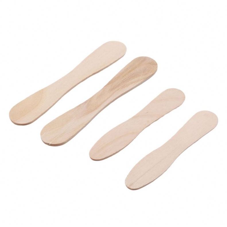 Estick Logo Printed Wooden Spoons Logo Printed Scoop Ice Cream Spoon With Lid And Spoon Bulk Ice Cream Sticks Popsicle Sticks