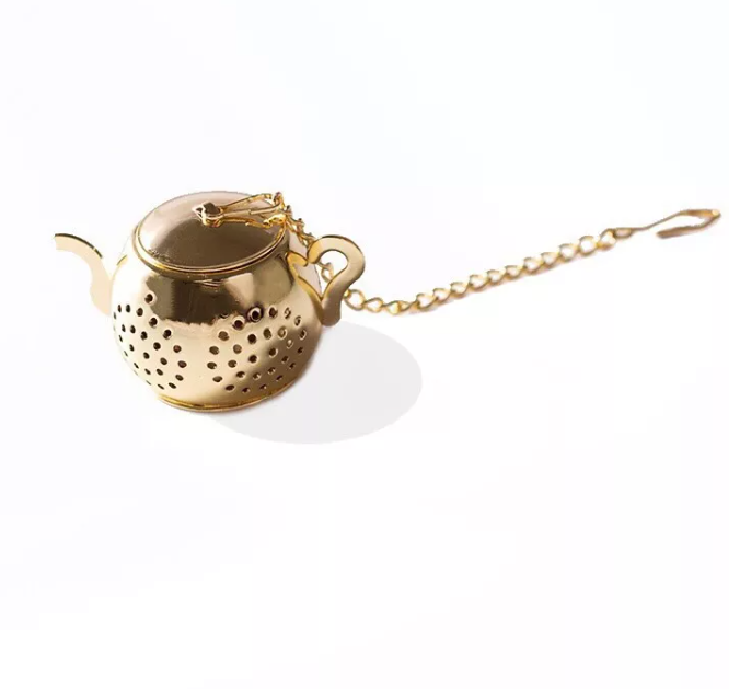 ESTICK Pot Mini Infuser Ball Infusers Wholesale Bag Glass Kettle Polished Brass Tea Strainer With Lid With Tea Strainer Ceramic