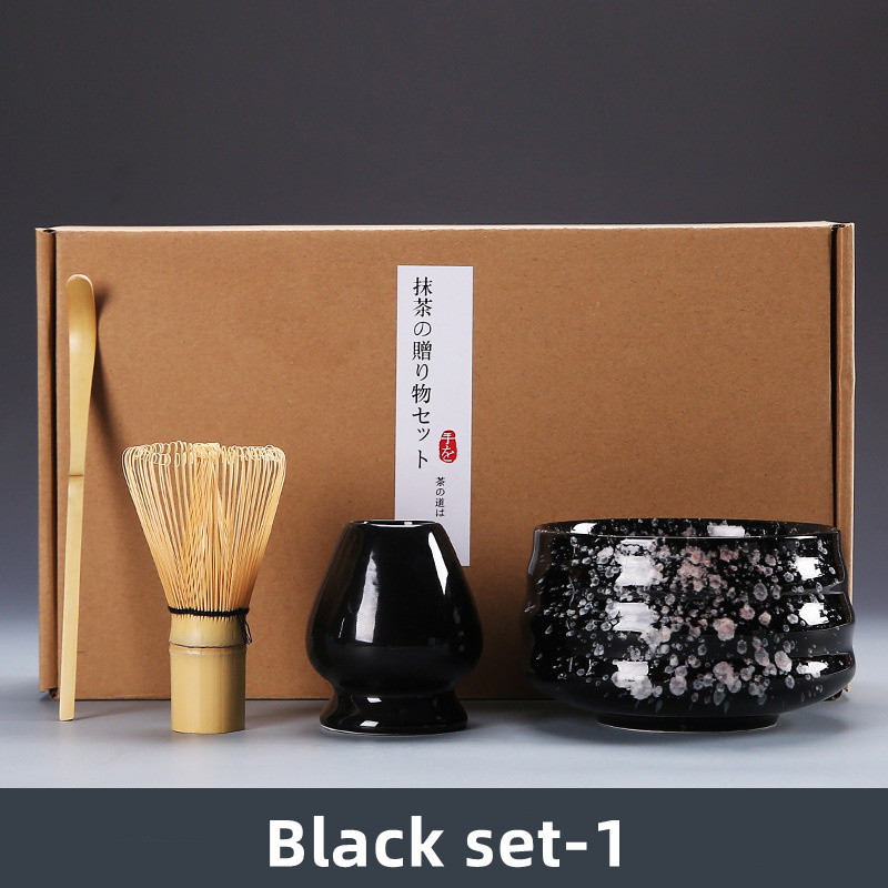 Estick Whisk Bamboo Dropshipping Making Tool Japanese Gift Box Wholesale Matcha Tea Set With Ceramic Bowl