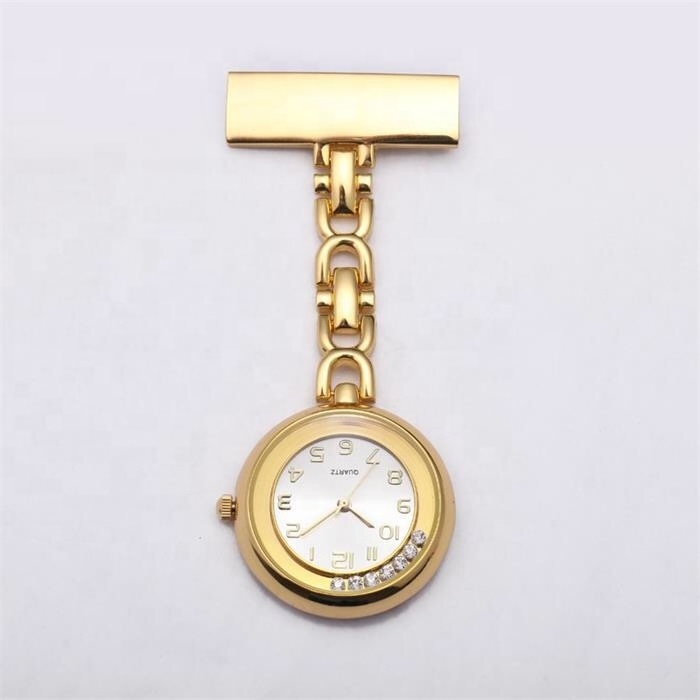 Wholesale Pocket Watch Waterproof  Nurse Fob Watch with Brooch